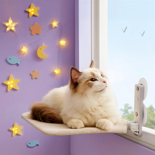 Cat Window Hammock Nest with Strong Suction Cups - Fetch & Feline™️