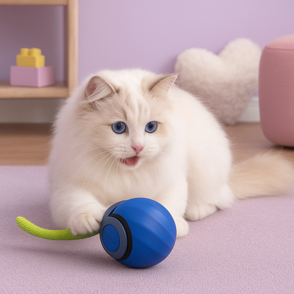 Automatic Balls with Tail Cat Toys 2025 - Fetch & Feline™️