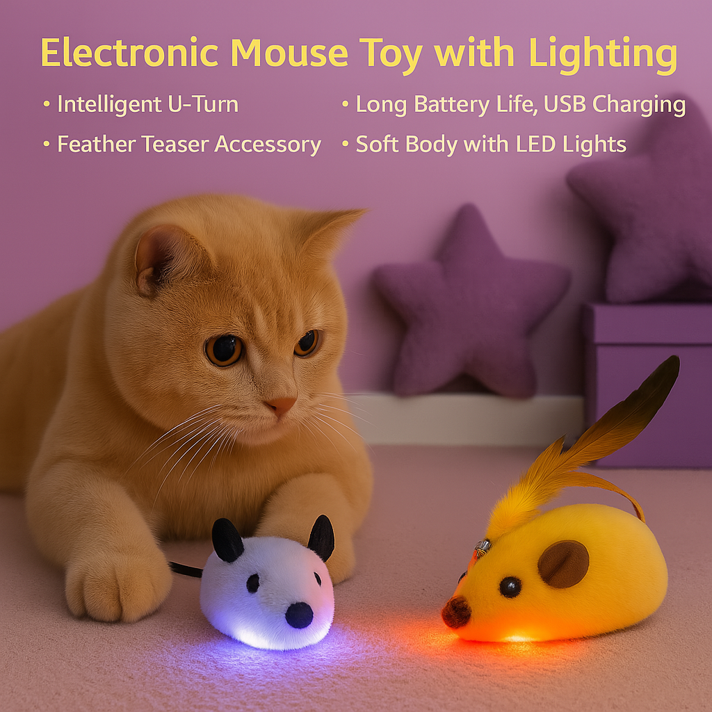 Smart Mouse Cat Toy 2025 - Fetch & Feline ™️