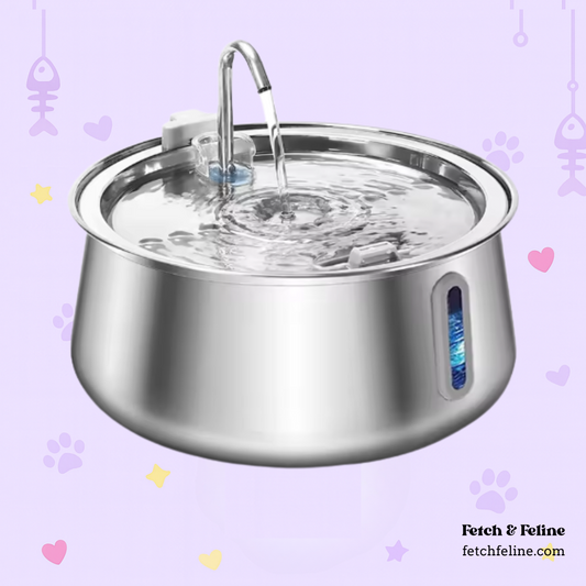 Automatic Water Dispenser Stainless Steel 4L - Fetch & Feline™️