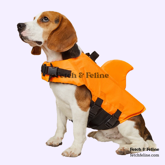 Shark Life Jacket Enhanced Buoyancy for Dog- Fetch & Feline™️