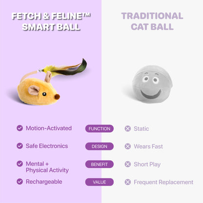 Smart Mouse Cat Toy 2025 - Fetch & Feline ™️