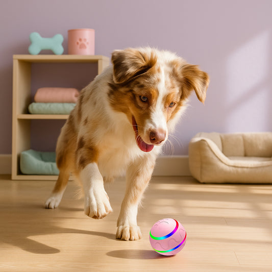 Automatic Pet Ball LED Flashing 2025 - Fetch & Feline™️