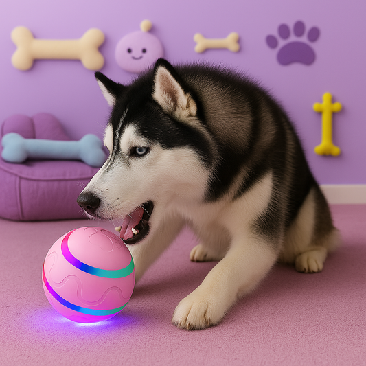 Automatic Pet Ball LED Flashing 2025 - Fetch & Feline™️