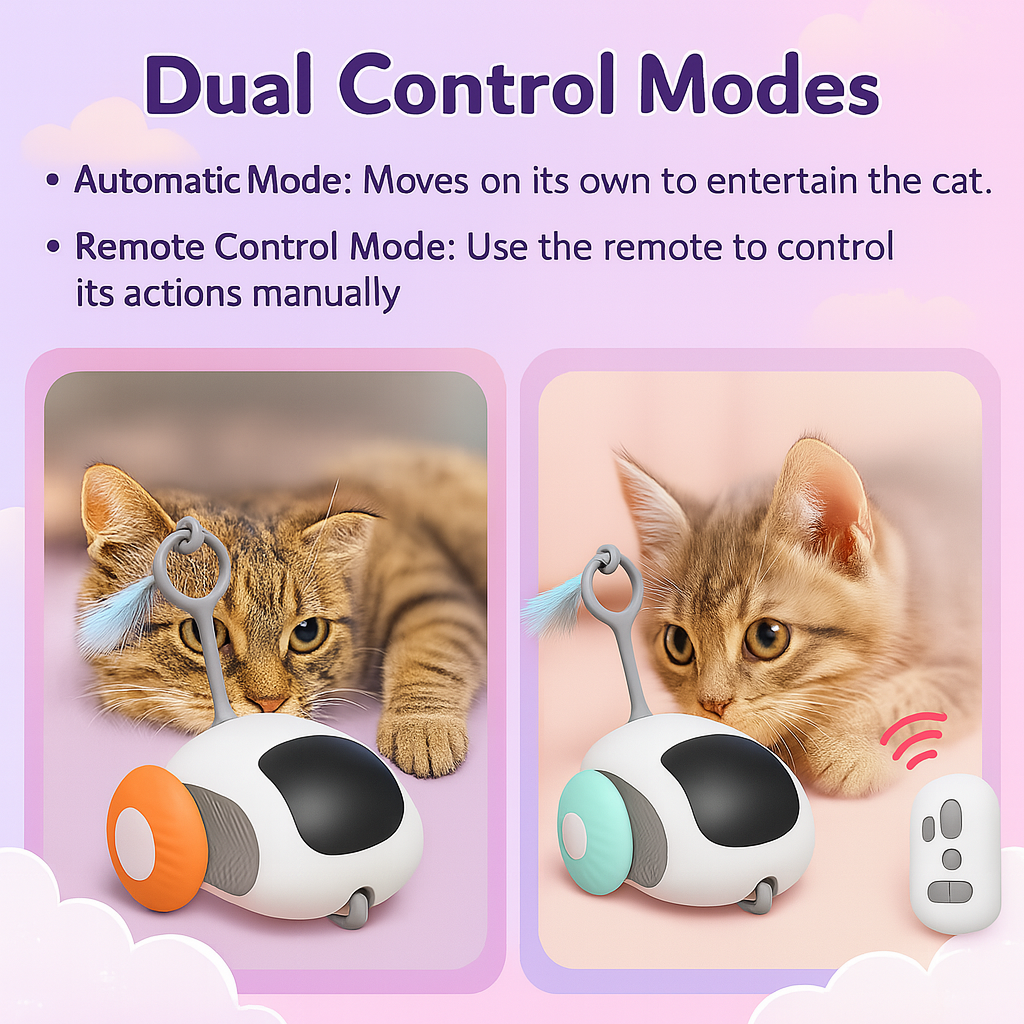 Remote Control Smart Cat Toy - Fetch & Feline™️