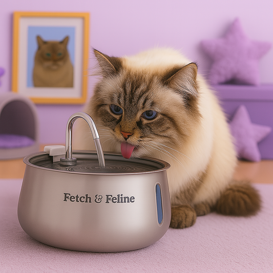Automatic Water Dispenser Stainless Steel 4L - Fetch & Feline™️