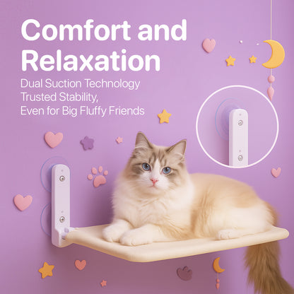 Cat Window Hammock Nest with Strong Suction Cups - Fetch & Feline™️
