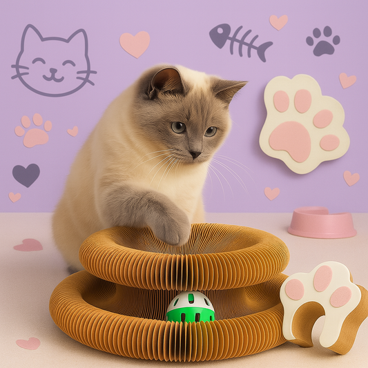 Durable Scratch Board Transformable Cat Toy Water Resistant - Fetch & Feline ™️