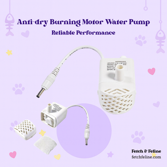 Anti-dry Burning Water Fountain Motor Water Pump - Fetch & Feline™️