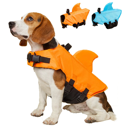 Shark Life Jacket Enhanced Buoyancy for Dog- Fetch & Feline™️