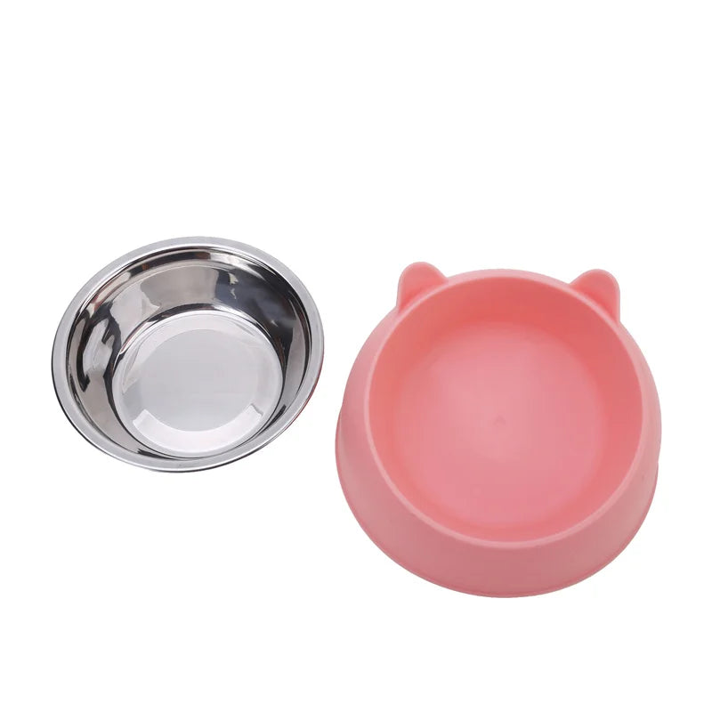 Premium Stainless Steel Bowls for Pet Feeding Drinking  - Fetch & Feline™️