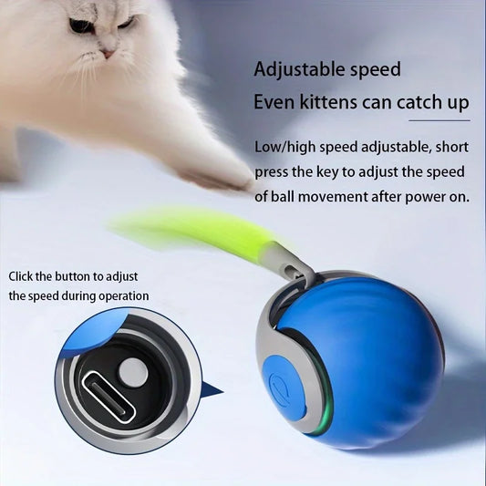 Automatic Balls with Tail Cat Toys 2025 - Fetch & Feline™️