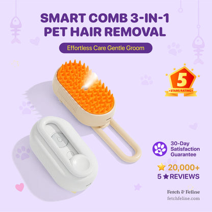 Smart Comb 3-in-1 Pet Hair Removal - Fetch & Feline™️