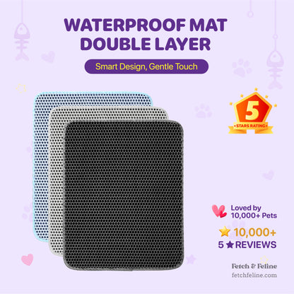 Waterproof Mat Double Layer Litter Non Slip For Cat - Fetch & Feline™️