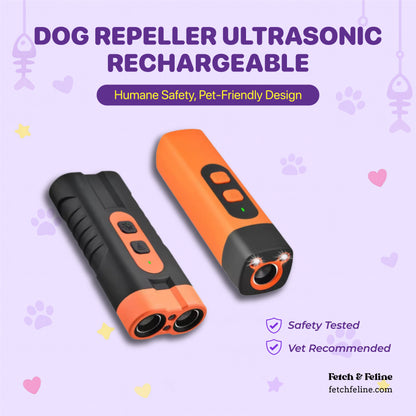 Dog Repeller Ultrasonic Rechargeable - Fetch & Feline™️