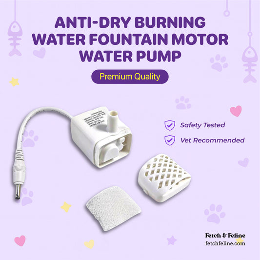 Anti-dry Burning Water Fountain Motor Water Pump - Fetch & Feline™️